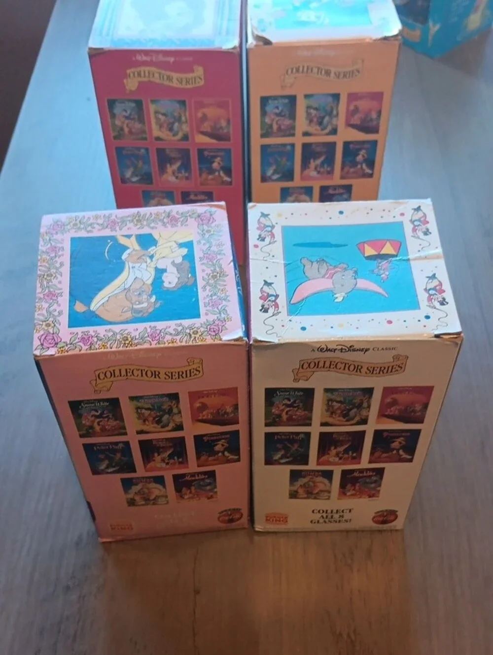 1994 Vintage Burger King Disney Collector Series Glasses-Complete Set of 8